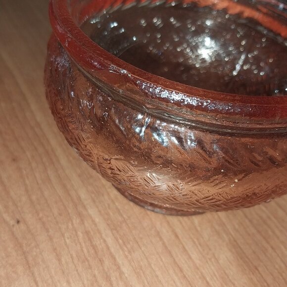 Vintage Pink Depression Glass Lidded Trinket or Candy Dish - Picture 3 of 4